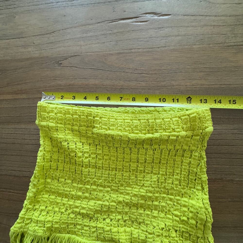 Celandine (Anthropologie) Sheer Knit Fringe Mini Skirt - Size XS - Picture 7 of 7